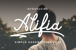 Alifia: A Handwritten Font for Elegant Design
