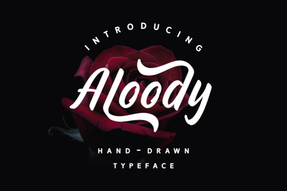 Aloody: A Bold Script Font for Craft Creators