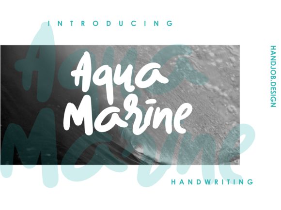 Aqua Marine Font for Web Design