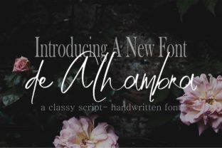 De Alhambra: A Classy Script Font