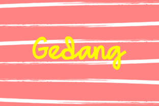 Gedang: A Playful Font for Polished Branding