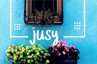 Jusy: A Handwritten Font for Creative Web Design