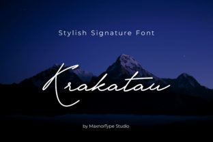 Krakatau: A Handwritten Font for Web Design