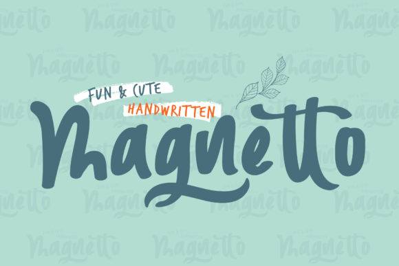 Magnetto: A Cute Handwritten Font for Crafters