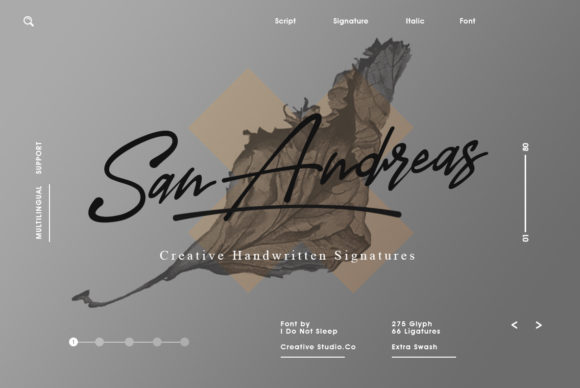San Andreas Font for Business Branding