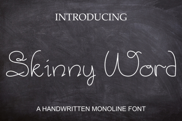 Skinny Word: A Handwritten Font for Creative Projects