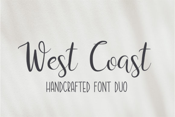 West Coast Font: Romantic Script for Crafters