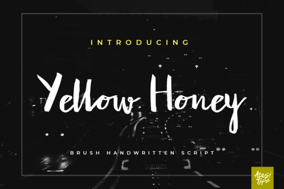 Yellow Honey: A Handwritten Font for Creative Projects